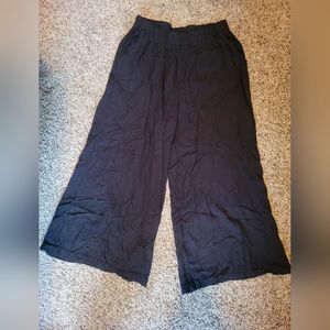 Wide Leg Linen Black pants size large